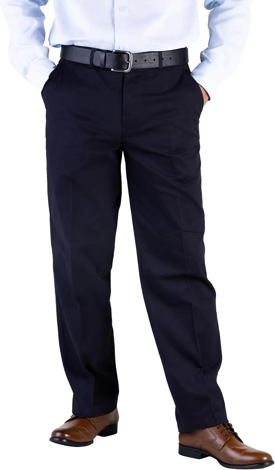 100% Cotton Regular Fit Men's Chino Pants Comfortable and Durable Work Pants, Ideal for Office or Casual Wear