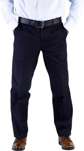 100% Cotton Regular Fit Men's Chino Pants Comfortable and Durable Work Pants, Ideal for Office or Casual Wear