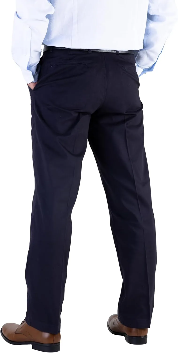 100% Cotton Regular Fit Men's Chino Pants Comfortable and Durable Work Pants, Ideal for Office or Casual Wear