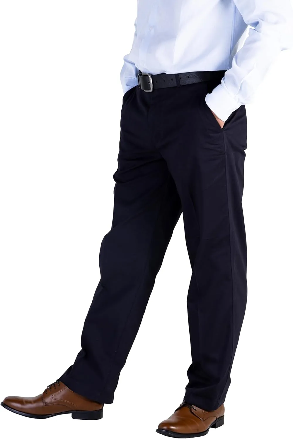 100% Cotton Regular Fit Men's Chino Pants Comfortable and Durable Work Pants, Ideal for Office or Casual Wear