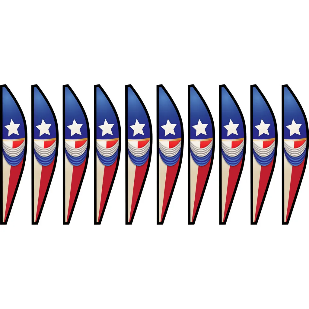 18 in. Hot Air Balloon - Vintage Patriotic