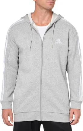 adidas Men's Essentials Fleece 3-Stripes Full-Zip