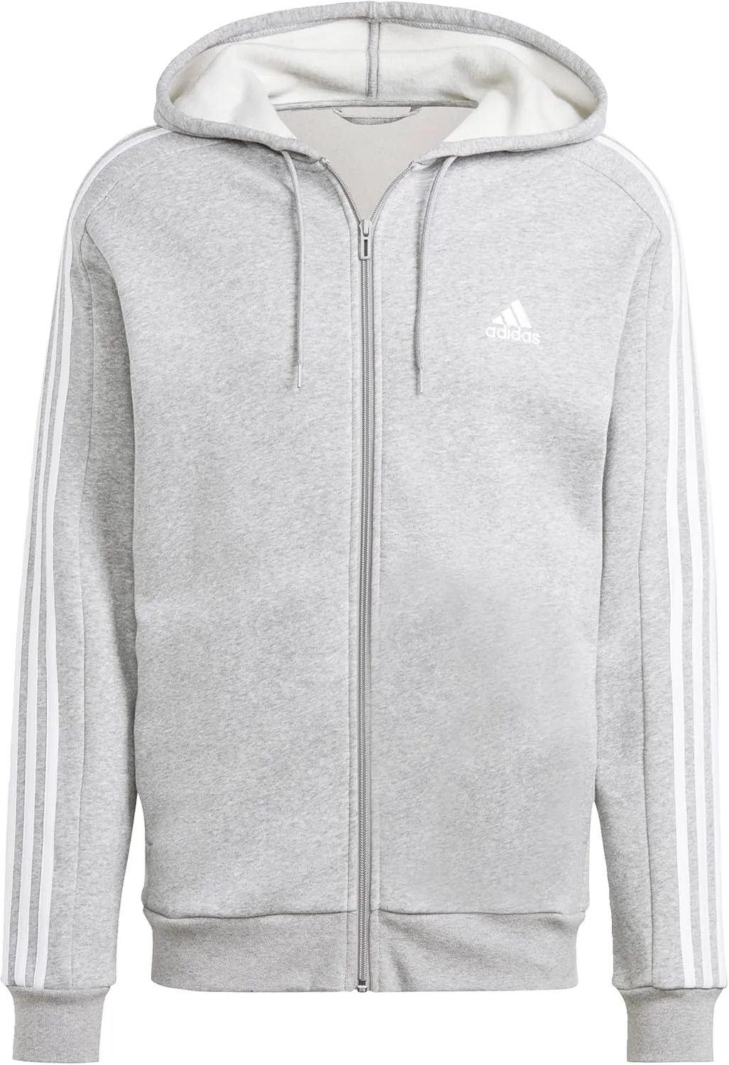 adidas Men's Essentials Fleece 3-Stripes Full-Zip