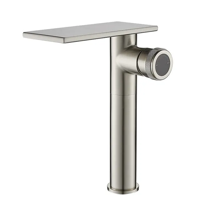 Bathroom Waterfall Basin Sink Faucet Black Faucets Brass Bath Faucet