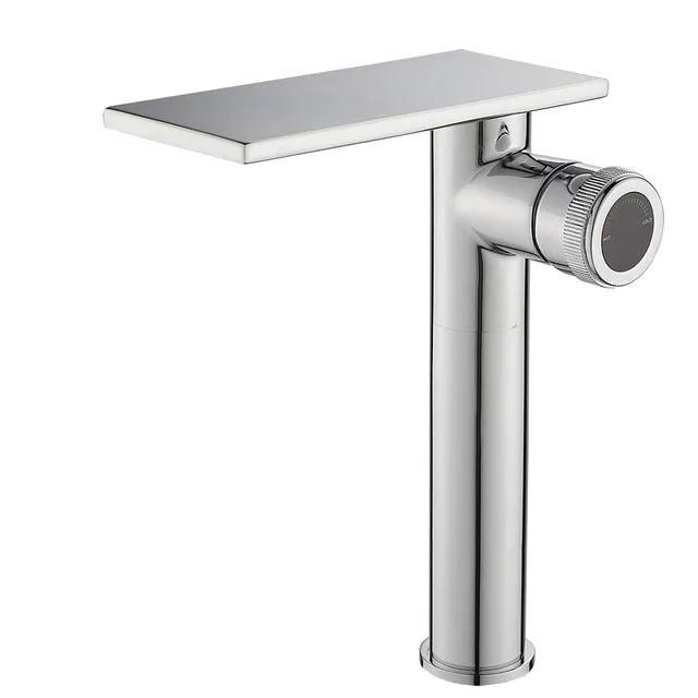 Bathroom Waterfall Basin Sink Faucet Black Faucets Brass Bath Faucet