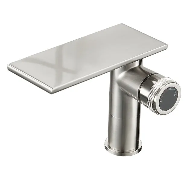 Bathroom Waterfall Basin Sink Faucet Black Faucets Brass Bath Faucet