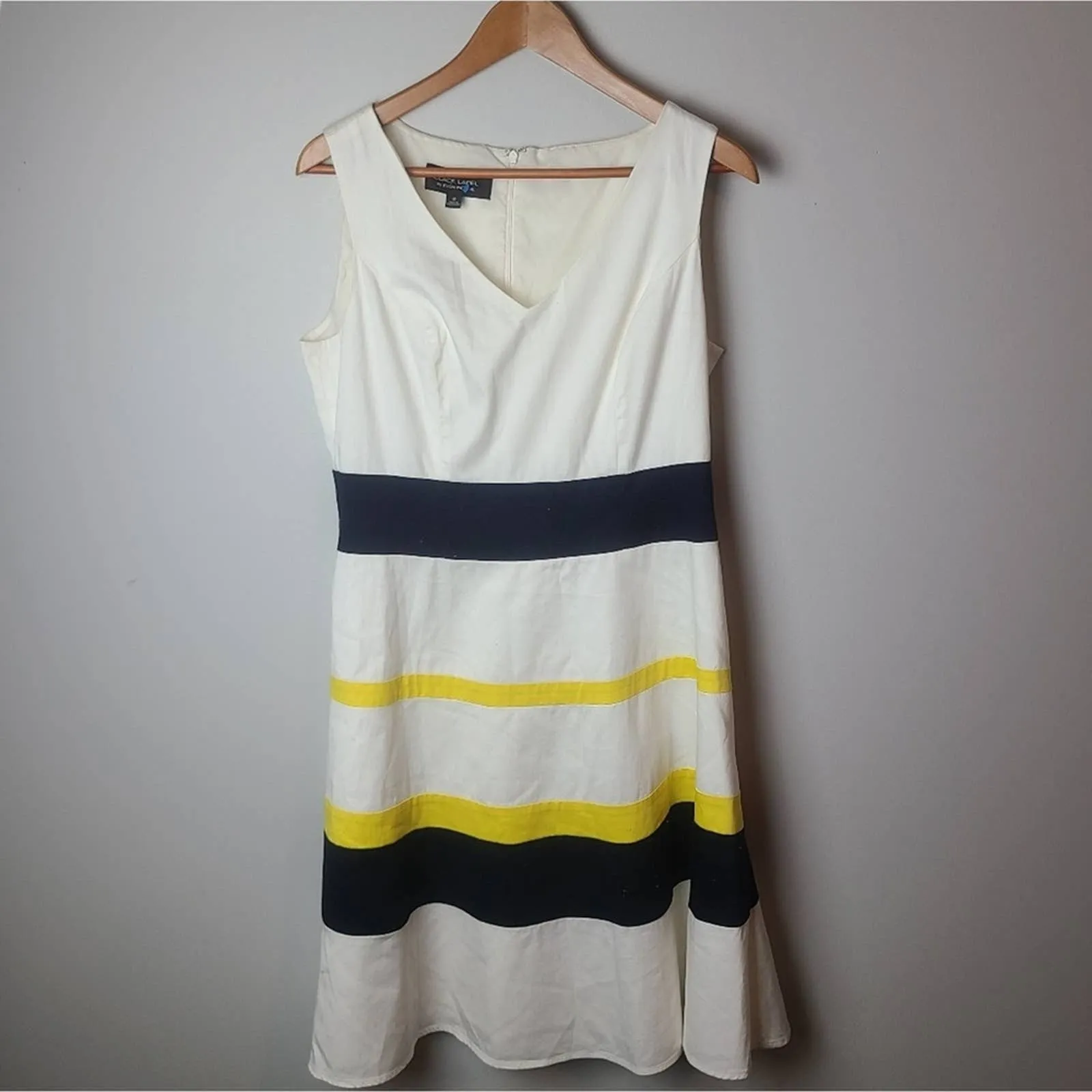 Black Label by Evan Picone Color Block Dress