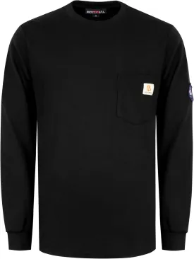 BOCOMAL FR Shirts Lightweight Classic Crew Long Sleeve Fire Resistant Shirt CAT2