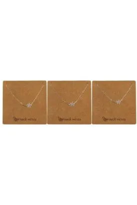 Cubic Flower with Stem Necklace