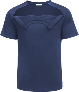 Deyeek Unisex Chemo Port Shirts Post Shoulder Surgery Recovery Shirts Tear Away Side Zippers Off Full Open Chemo Clothing