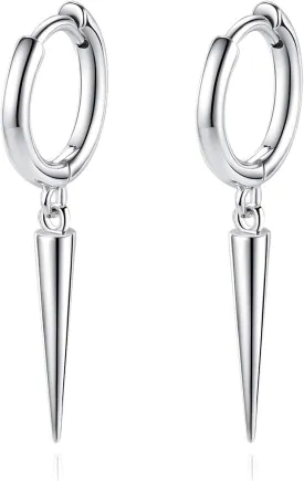 Lightweight Huggie Hoop Earrings for Women: 14K Gold Plated | Rose Gold | 925 Sterling Silver Hypoallergenic Cubic Zirconia Hoops Earring