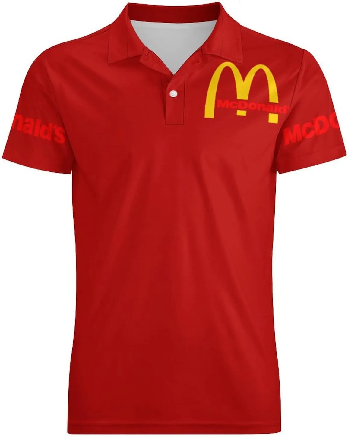 Men's Logo Polo T Shirt Short Sleeve T-Shirts for Men Teens Boys Round Neck Tshirt Merch Work Daily Clothes Uniform Tops