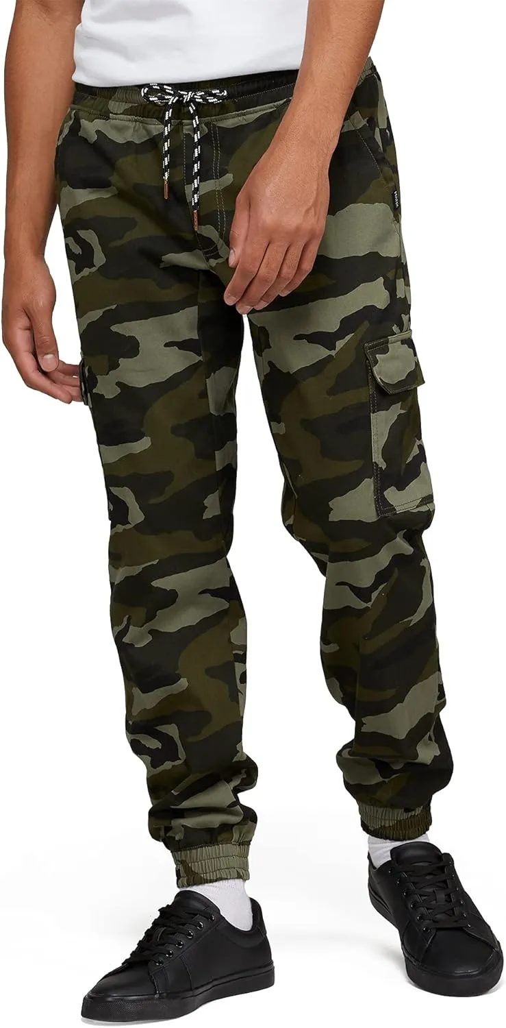Men's Stretch Twill Cargo Jogger Pants