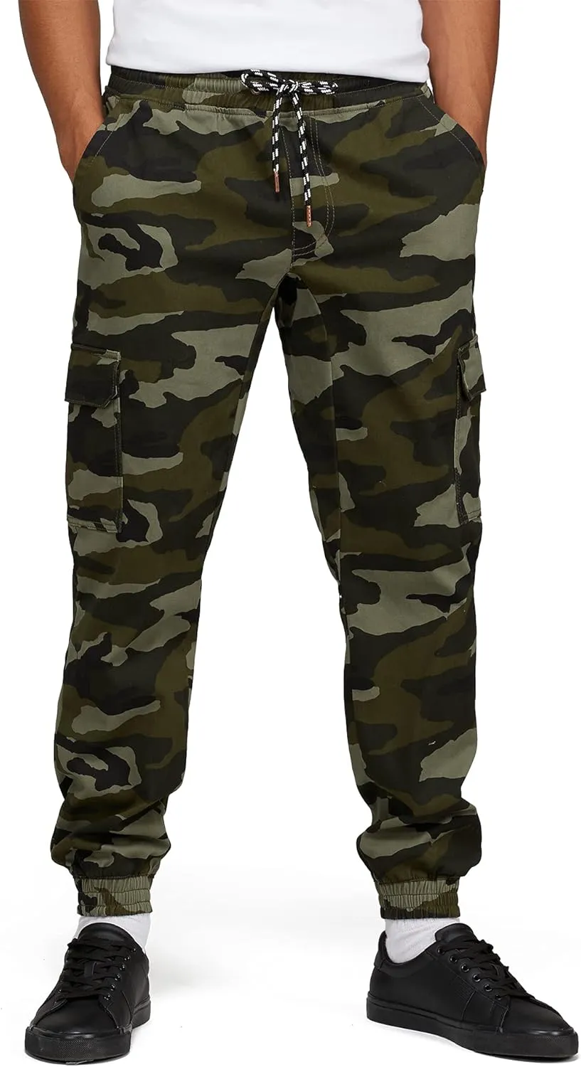 Men's Stretch Twill Cargo Jogger Pants