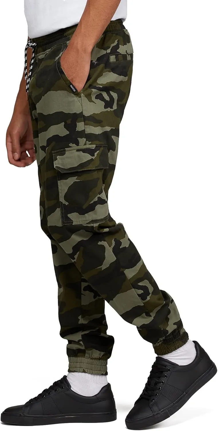Men's Stretch Twill Cargo Jogger Pants