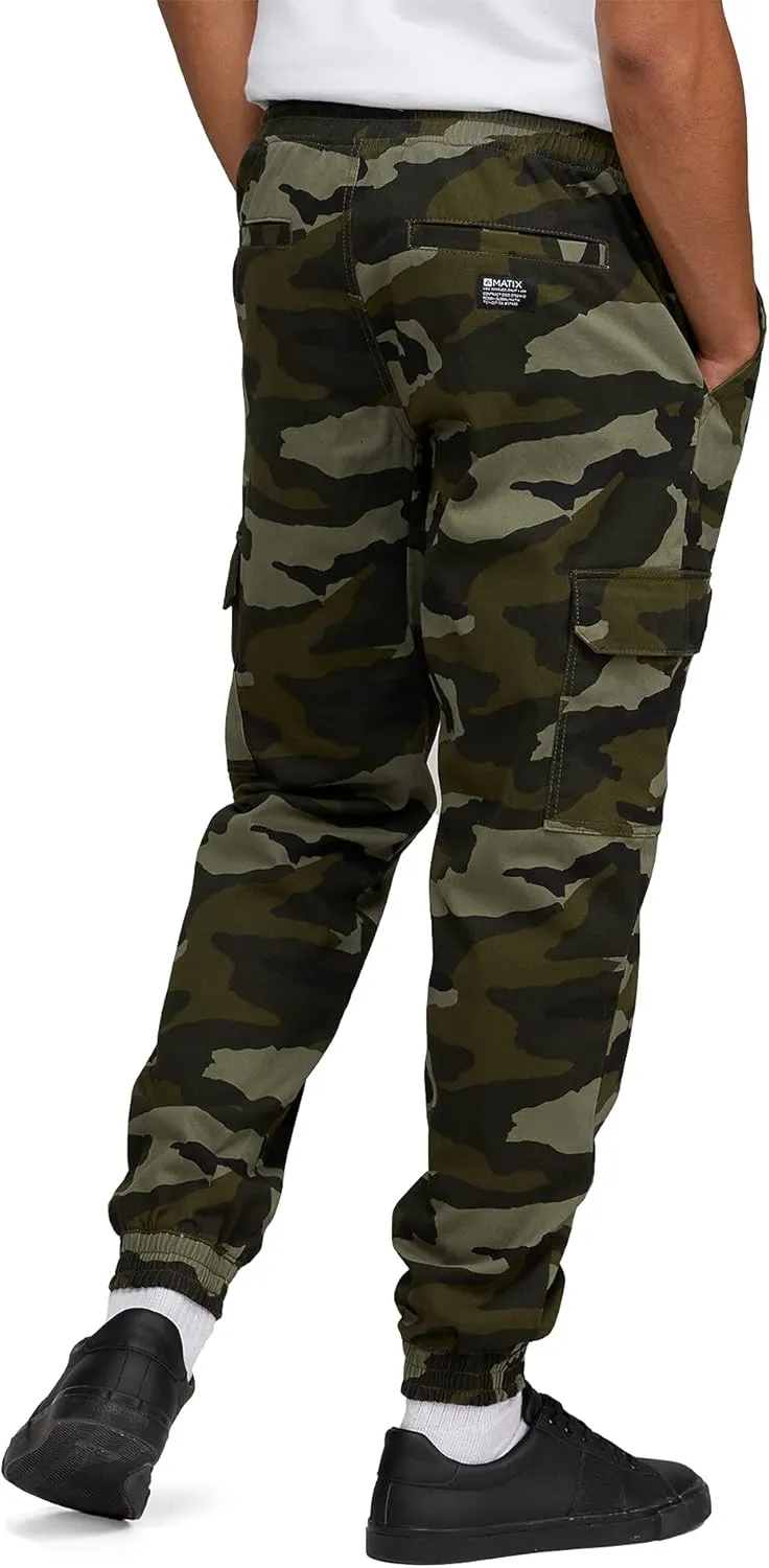 Men's Stretch Twill Cargo Jogger Pants
