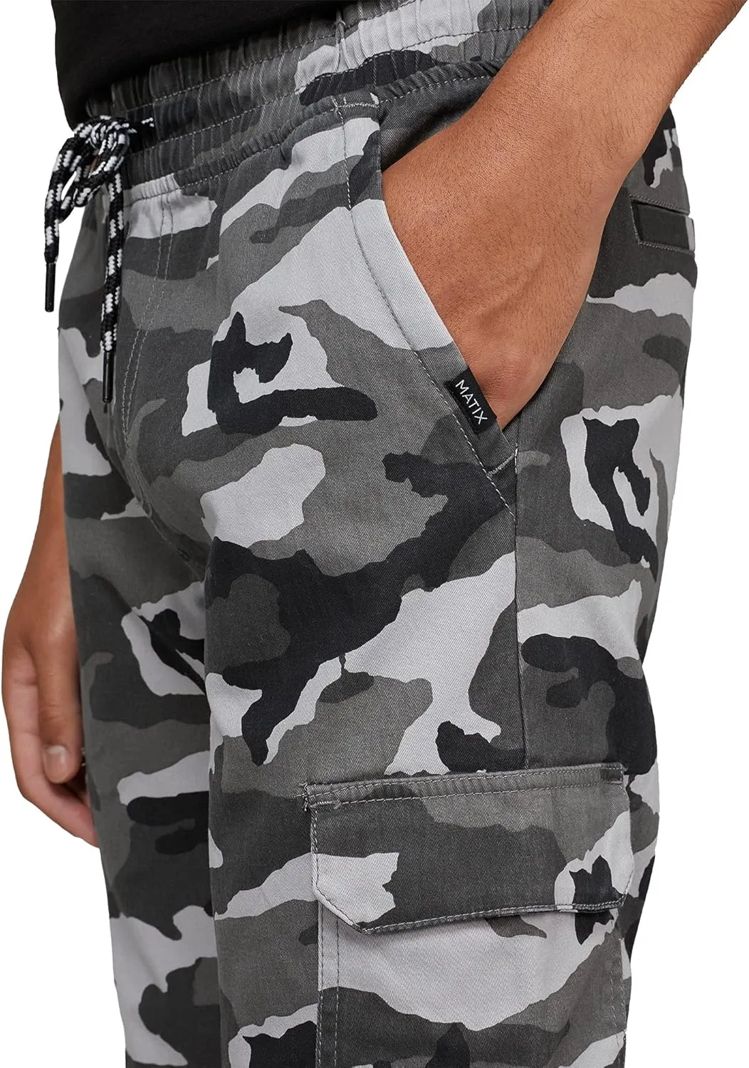 Men's Stretch Twill Cargo Jogger Pants