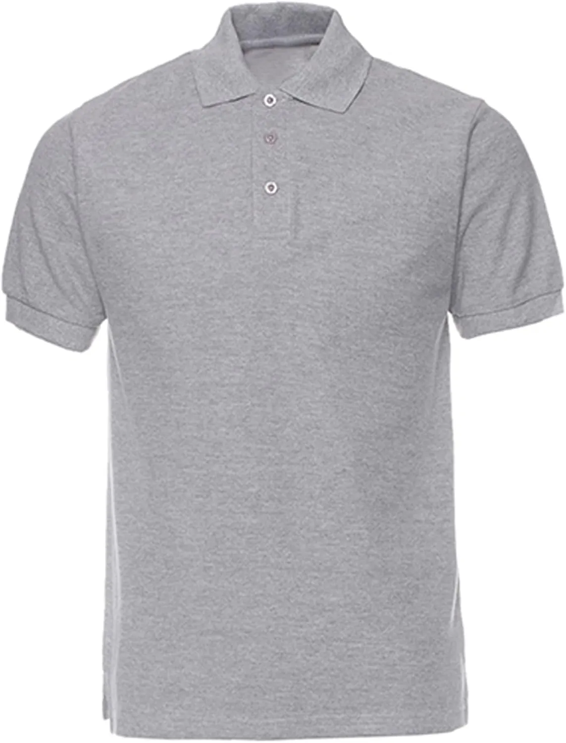 NeedBo Men's Classic Fit Short Sleeve Casual Solid Cotton Pique Polo Shirt