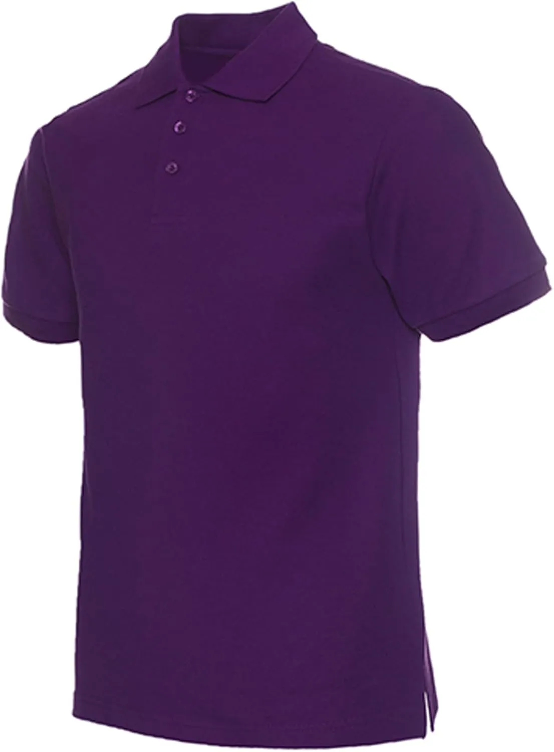 NeedBo Men's Classic Fit Short Sleeve Casual Solid Cotton Pique Polo Shirt