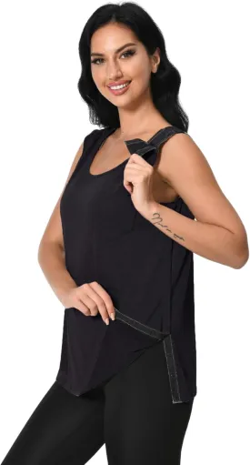 Post Surgery Shirts Shoulder Arm Broken Breast Recovery Tank Tops Clothing Snap Open Sleeveless Shirt Unisex Size