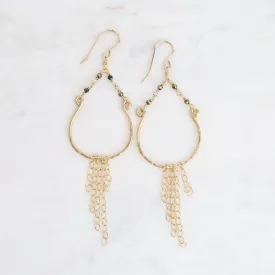 Pyrite Horseshoe Dangle Earrings