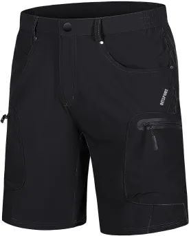 TACVASEN Men's Hiking Cargo Shorts 10" with Zipper Pockets Quick Dry Casual Stretch Golf Work Short Outdoor Summer