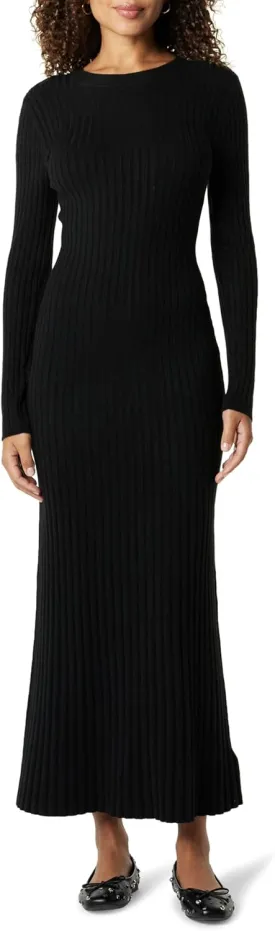 The Drop Women's Ashlyn Ribbed Sweater Maxi Dress