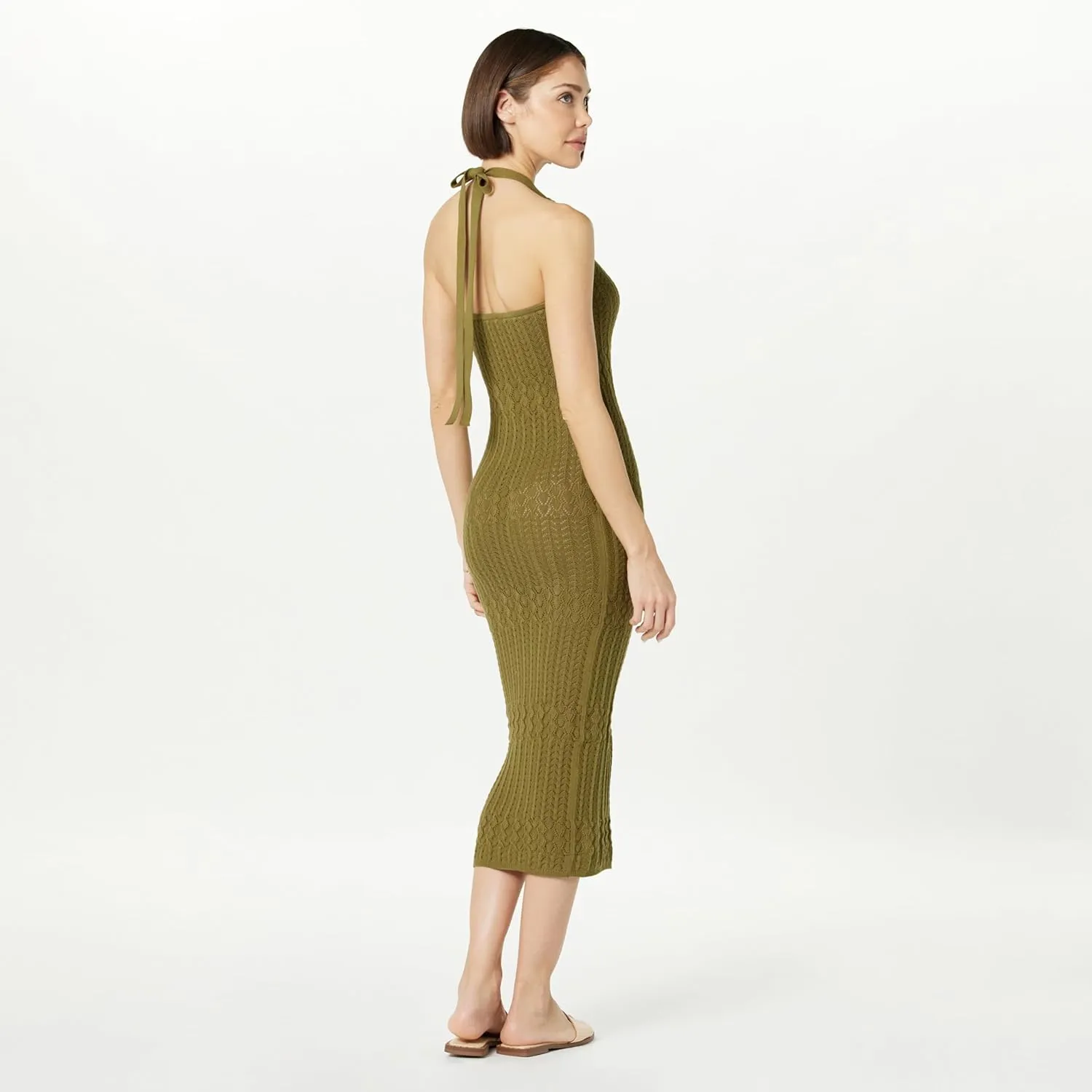 The Drop Women's Jayla Sleeveless Crochet Midi Dress