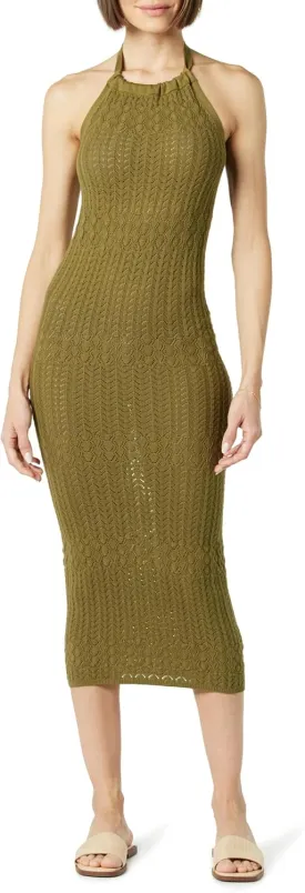 The Drop Women's Jayla Sleeveless Crochet Midi Dress