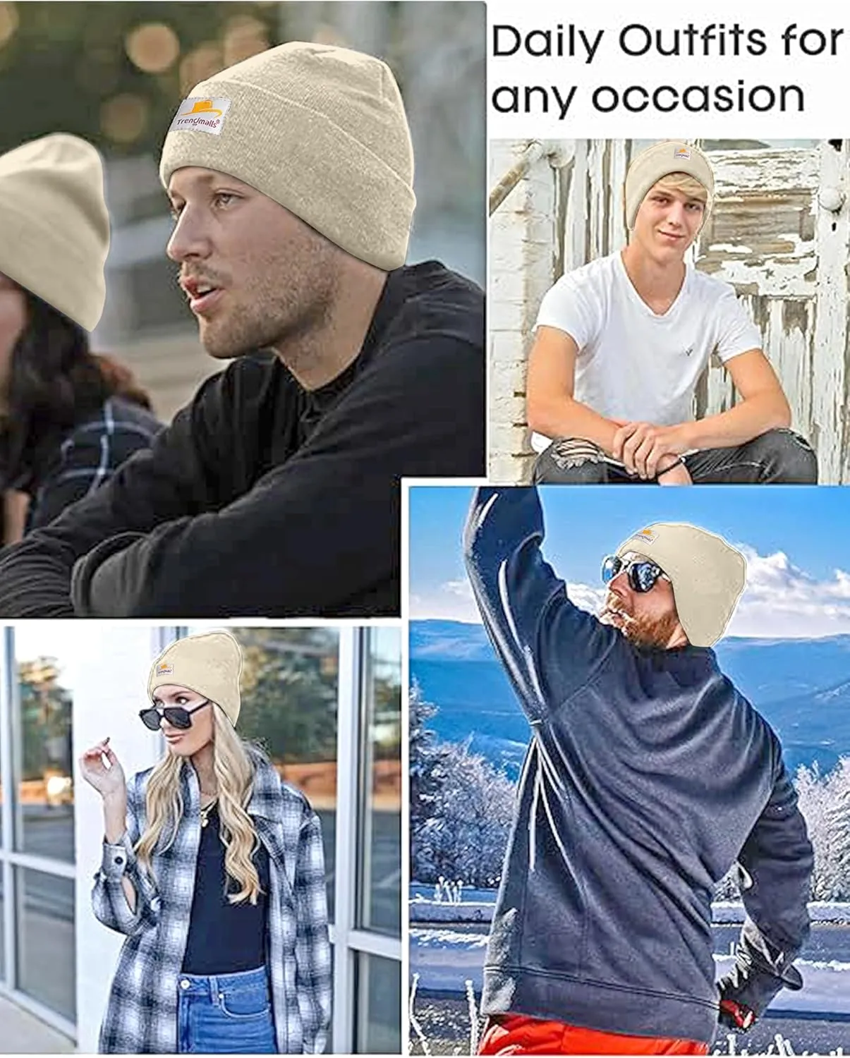TRENDMALLS Mens/Women/Kids Cap Unisex Hat Knit Cuffed Beanie