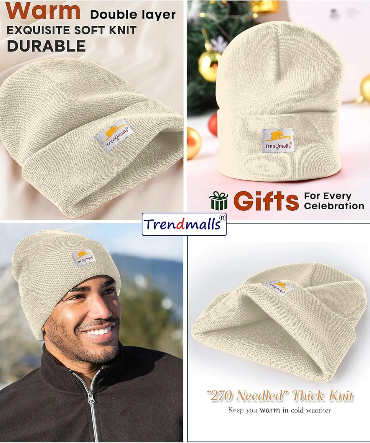 TRENDMALLS Mens/Women/Kids Cap Unisex Hat Knit Cuffed Beanie